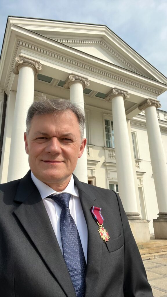 Krzysztof Morzyński Złoty Krzyż Zasługi za zasługi dla honorowego krwiodawstwa